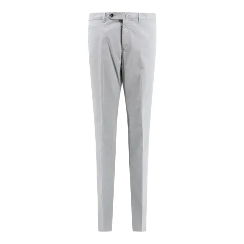 PT Torino , Grey Super Slim Fit Trousers ,Gray male, Sizes: