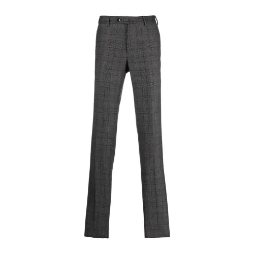 PT Torino , Italian Wool Trousers ,Gray male, Sizes: