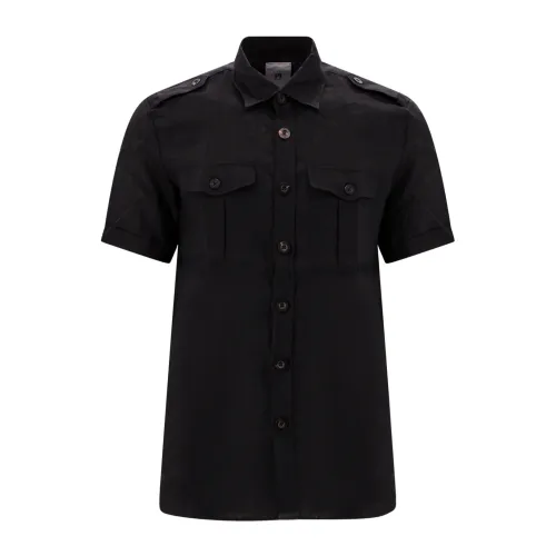 PT Torino , Men`s Clothing Shirts Black Ss23 ,Black male, Sizes: