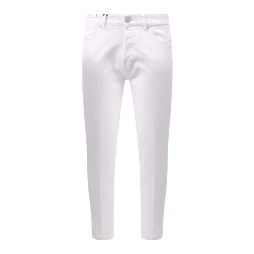 PT Torino , Mens Clothing Trousers White Aw23 ,White male, Sizes: