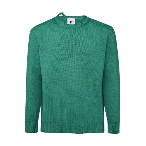 PT Torino , PT Torino Sweaters ,Green male, Sizes: