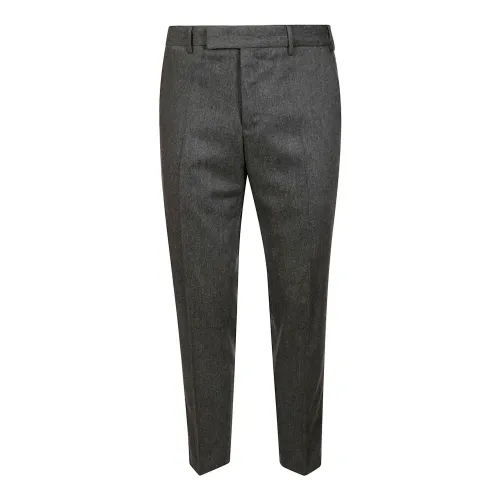 PT Torino , Rebel Flannel Trousers ,Gray male, Sizes: