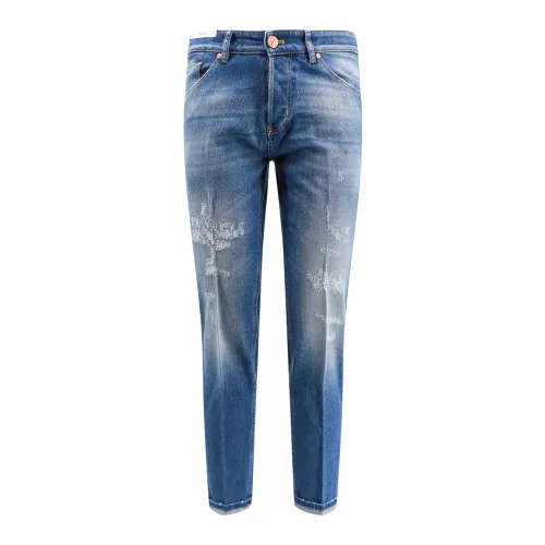PT Torino , Reggae Stretch Cotton Jeans ,Blue male, Sizes: