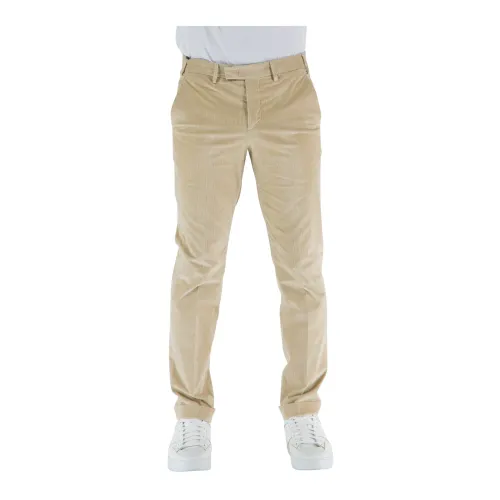 PT Torino , Slim-fit Trousers ,Beige male, Sizes: