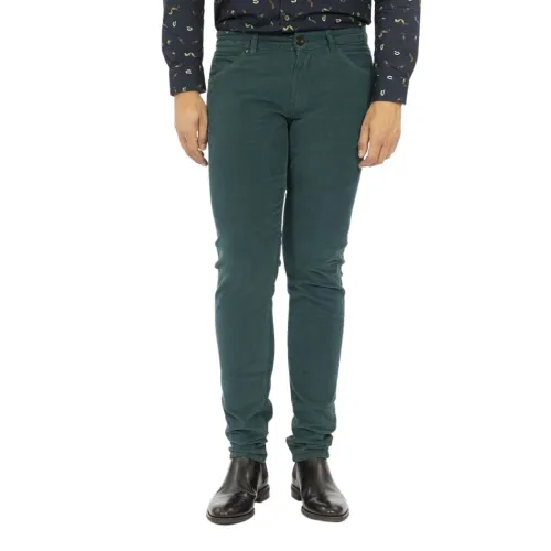 PT Torino , Slim-fit Trousers ,Green male, Sizes: