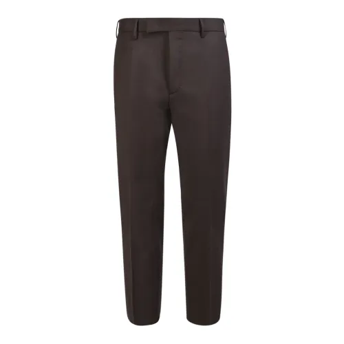 PT Torino , Straight trousers in irgin wool by Pt Torino ,Brown male, Sizes: