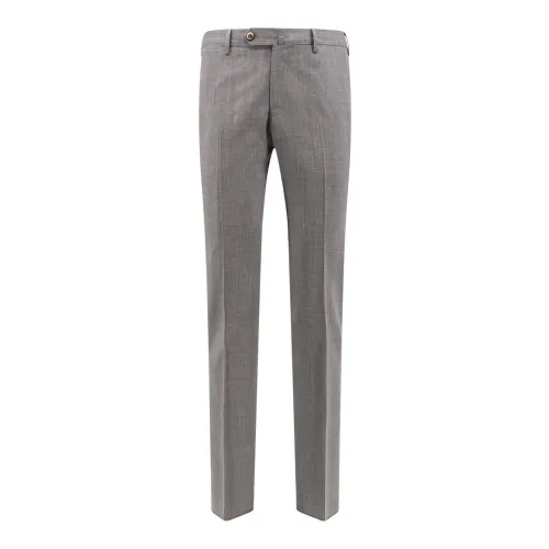 PT Torino , Stretch Wool Trouser ,Gray male, Sizes:
