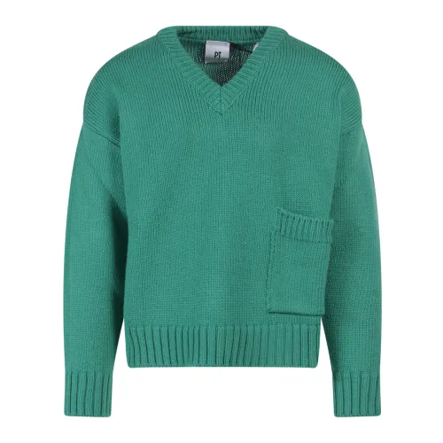 PT Torino , Sweater ,Green male, Sizes: