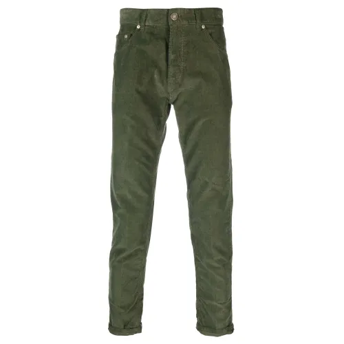 Pt01 , Corduroy Trousers - Normal Fit ,Green male, Sizes: