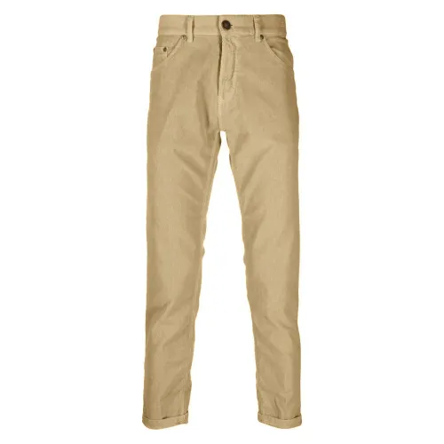 Pt01 , Corduroy Trousers - Sand ,Beige male, Sizes: