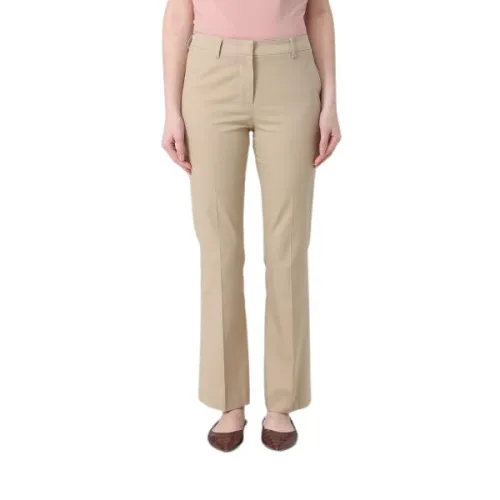 Pt01 , Pt01 Trousers Beige ,Beige female, Sizes: