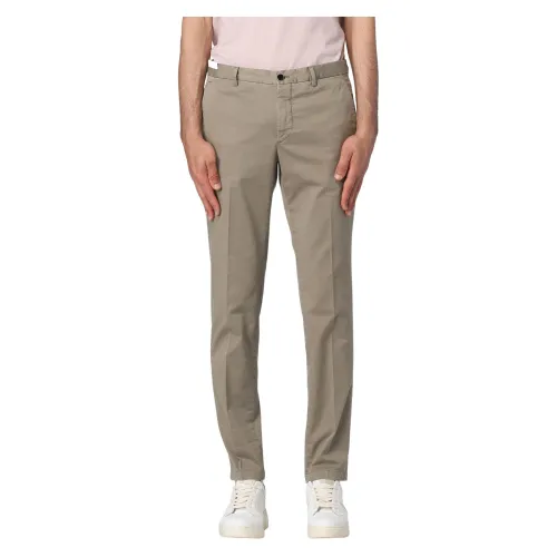 Pt01 , Slim-fit Trousers ,Beige male, Sizes: