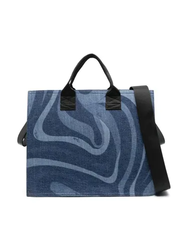 PUCCI Junior abstract-print changing bag - Blue