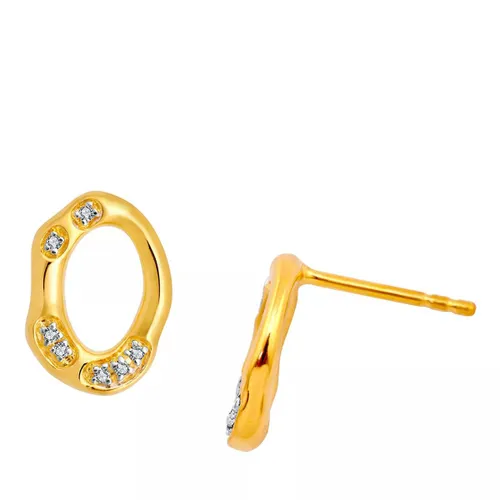 Pukka Berlin Earrings - Nimbus Oval Stud - gold - Earrings for ladies