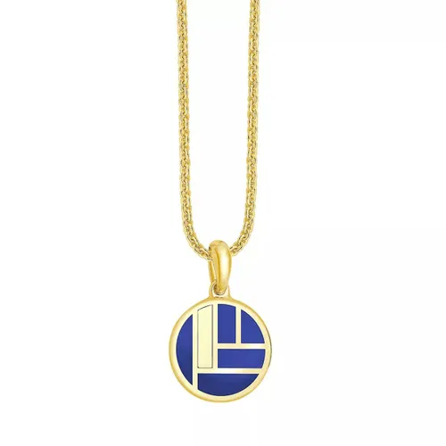 Pukka Berlin Necklaces - Bauhaus Ceramic Pendant with Chain - gold - Necklaces for ladies