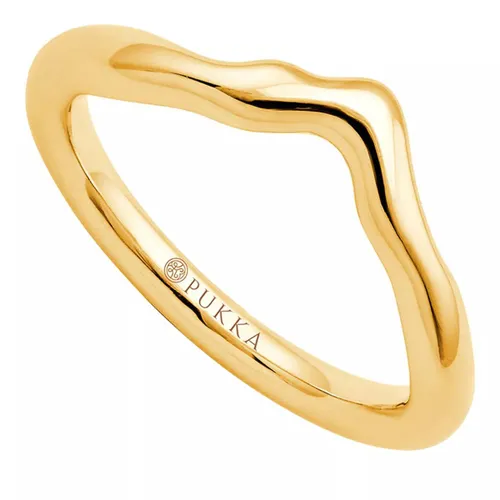 Pukka Berlin Rings - Nimbus Metal Chevron Ring - gold - Rings for ladies