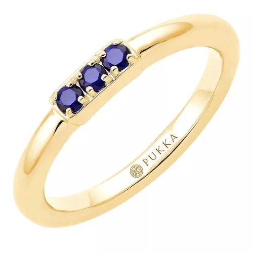 Pukka Berlin Rings - Sapphire Bar Ring - gold - Rings for ladies