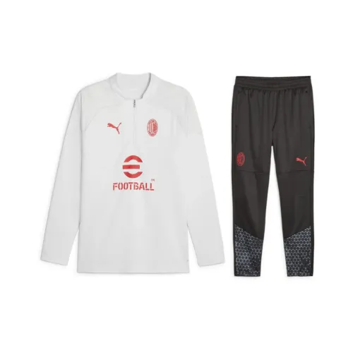 Puma , AC Milan 1/4 Zip Training Jacket Senior 2023-2024 White ,White male, Sizes: