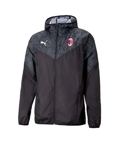 Puma AC Milan 2020-21 Mens Black Warmup Jacket