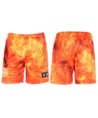 Puma Alife DryCell Mens Soccer Jersey Shorts Grenadine 570460 07 R9D - Orange Textile