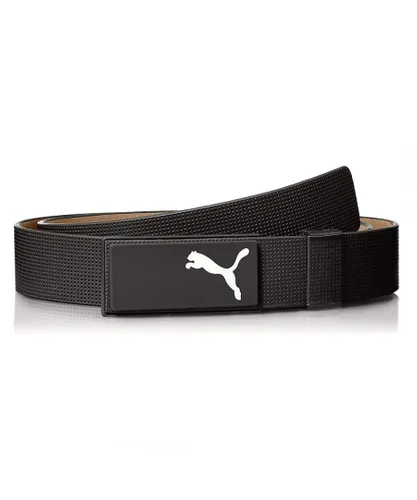 Puma All In One CTL Black Buckle Mens Belt 053207 01 Leather - One