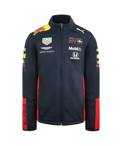 Puma Aston Martin Red Bull Racing Team F1 Mens Softshell Jacket 762885 01 - Blue