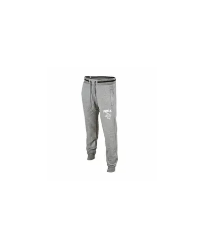 Puma Athletic Grey Mens Regular Fit Sweat Gym Track Pants Bottoms 834130 03 P5G Textile