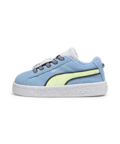 Puma Baby Unisex x TROLLS Suede Sneakers Trainers - Blue