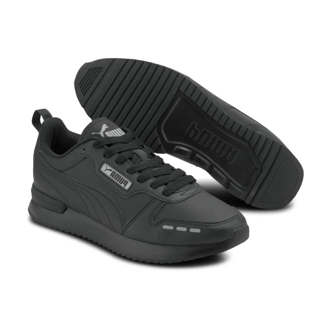 Puma , Black Laced Shoes for Men ,Black male, Sizes: