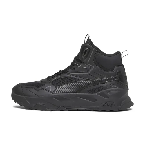 Puma , Black Mid Hybrid Ankle Boots ,Black male, Sizes: