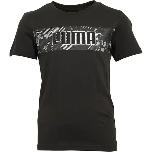 Puma Boys Active Sports Graphic T-Shirt Puma Black