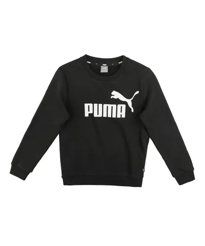 PUMA Boy's Big Logo Crew Fl B Sweater