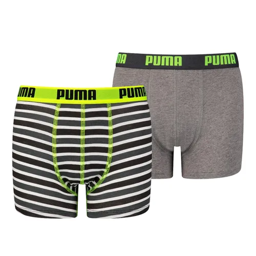 PUMA Boys Boxer, Fluo Yellow/Grey, 122