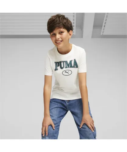 Puma Boys SQUAD T-shirt - White
