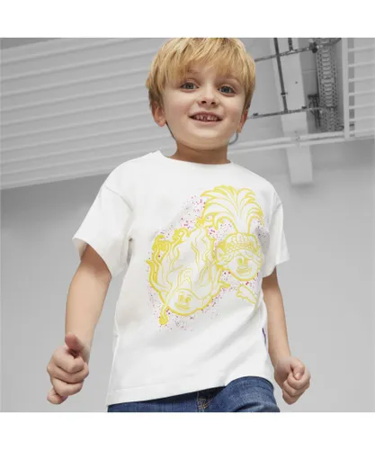 Puma Boys x TROLLS Graphic T-Shirt - White