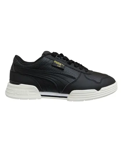 Puma CGR Perforated Black Trainers - Mens Leather