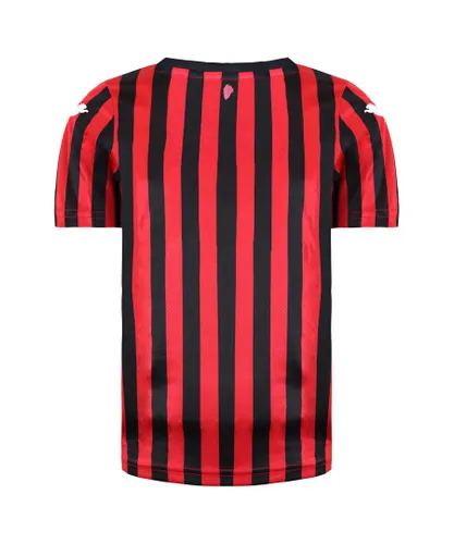 Puma Childrens Unisex AC Milan Home Kids Football Shirt - Red