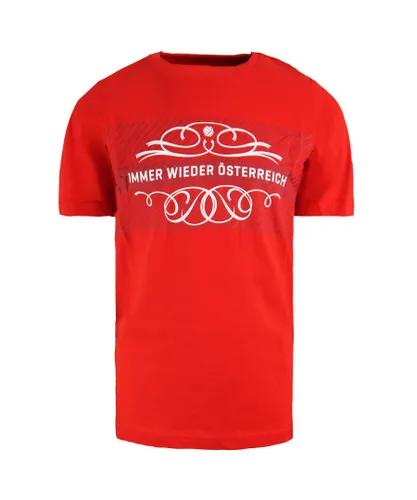 Puma Childrens Unisex Austria Osterreich Tee Short Sleeve Red Kids Football T-Shirt 750560 01 Cotton