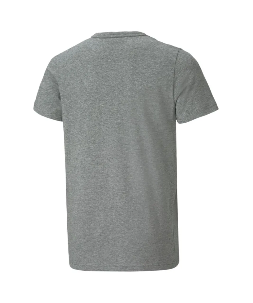 Puma Childrens Unisex Essentials Logo Youth T-Shirt - Grey Cotton