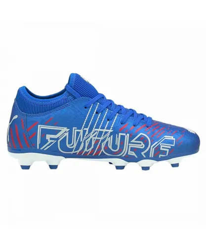 Puma Childrens Unisex Future Z 4.2 FG/AG Blue Kids Football Boots