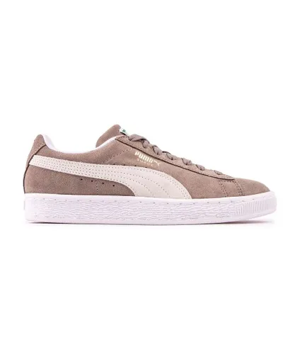 Puma Childrens Unisex Suede Classic Trainers - Grey Leather