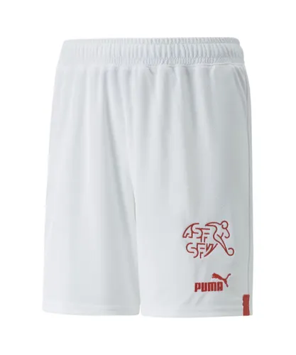 Puma Childrens Unisex Switzerland 22/23 Replica Shorts - White