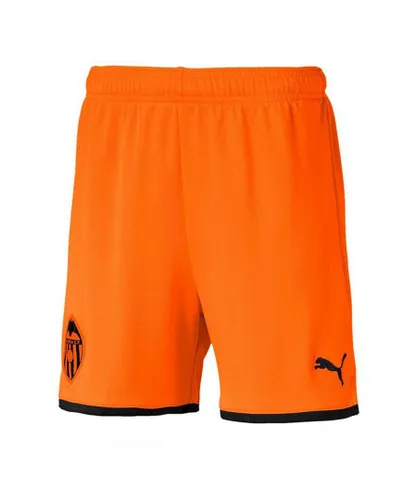 Puma Childrens Unisex Valencia CF Stretch Waist Orange Kids Football Shorts 756188 04