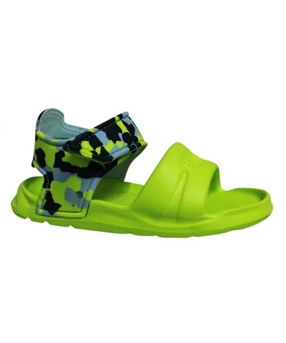 Puma Childrens Unisex Wild Injex Camo Lime Toddlers Open Toe Sandals 365082 01 - Lime Green