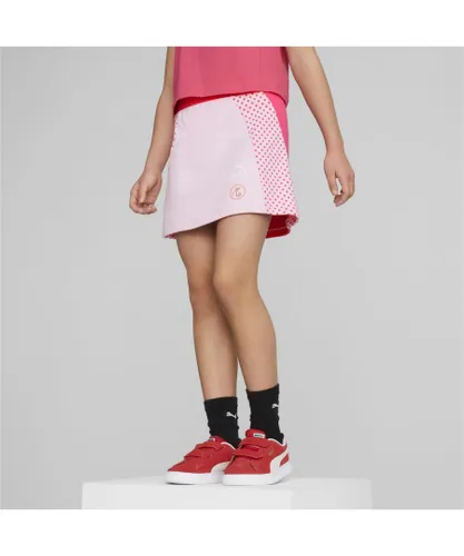 Puma Childrens Unisex x MIRACULOUS Skirt - Pink Cotton