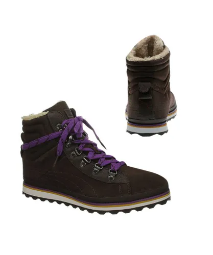 Puma City Snow Boots Unisex Ortholite Ski Lace Up Shoes Brown 354215 02 D37 Leather (archived)