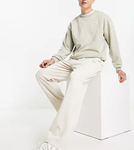 Puma classics cord trousers in oatmeal - exclusive to ASOS-Neutral