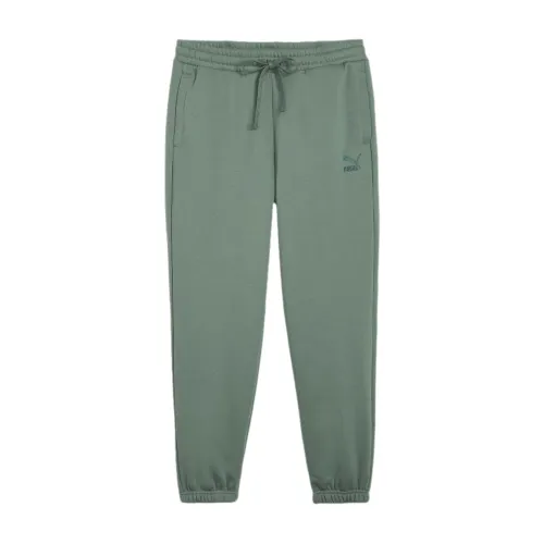 Puma , Clic Green Cotton Pants ,Green male, Sizes: