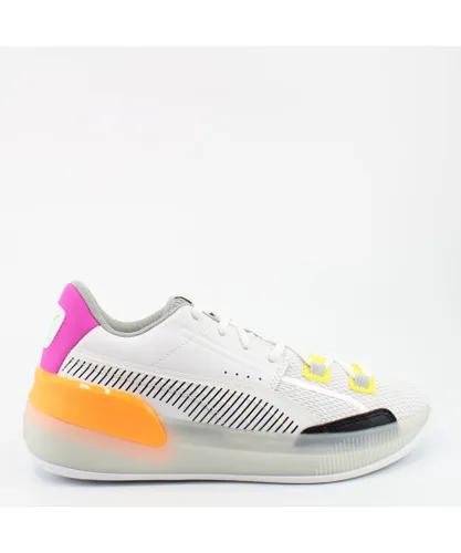Puma Clyde Hardwood Retro White Synthetic Unisex Lace Up Trainers 194045 01