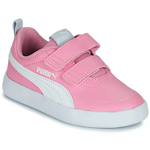 Puma  Courtflex v2 V PS  girls's Children's Shoes (Trainers) in Pink